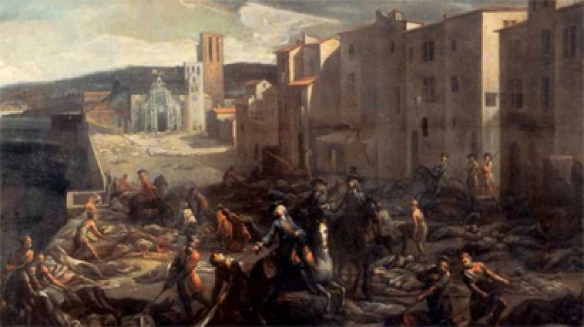 Black Death, the historical plague pandemic hiding in Europe for more than 400 years